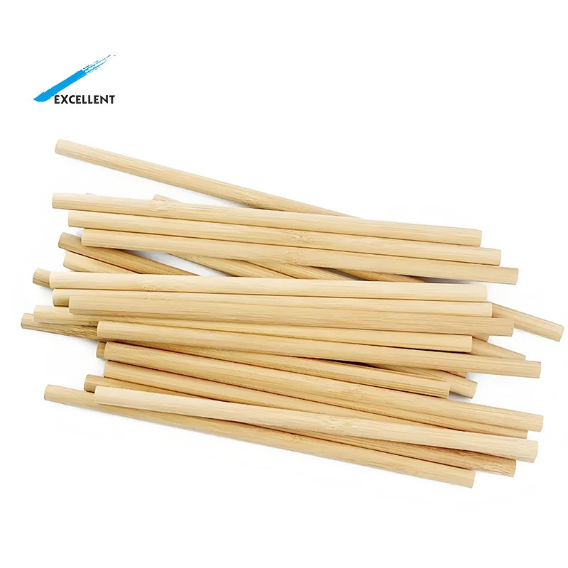 Factory Wholesale Disposable Natural Plant Bamboo Fiber Bamboo Straw Bamboo Straws Disposable