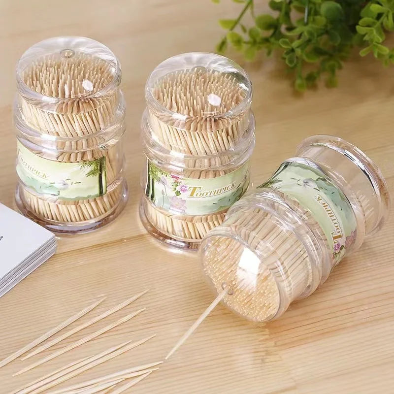 Factory Eco-Friendly Biodegradable Disposable Custom Japanese Style Wooden Toothpicks 6.5cm Party Appetizers Olive Fruit Display
