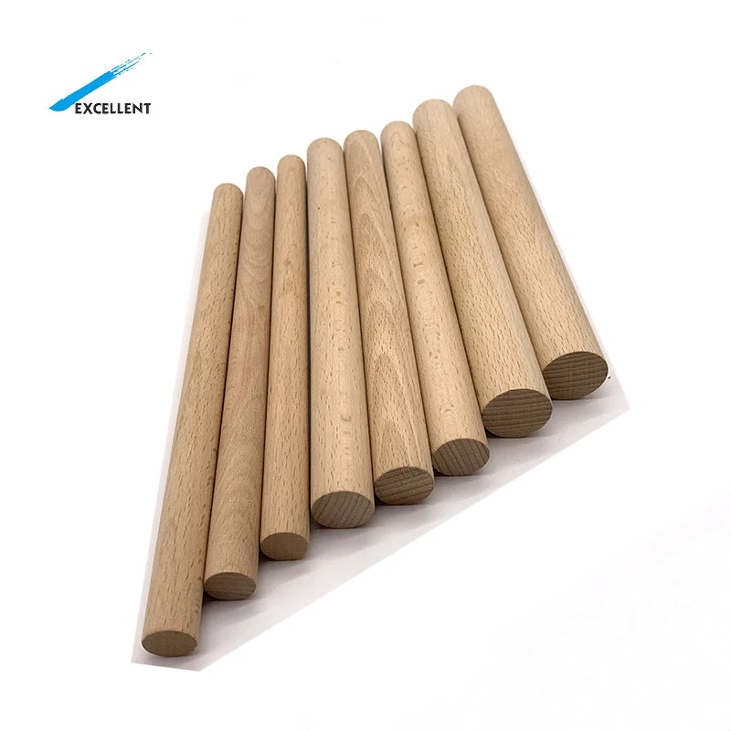 Factory Price Emballage Wood Stick Round Bar Round Wooden Candy Sticks Wooden Round Stick