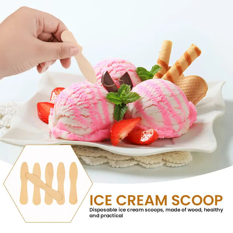 Free Samples Hot Selling Custom Popsicle Sticks Wooden Ice Cream Sticks