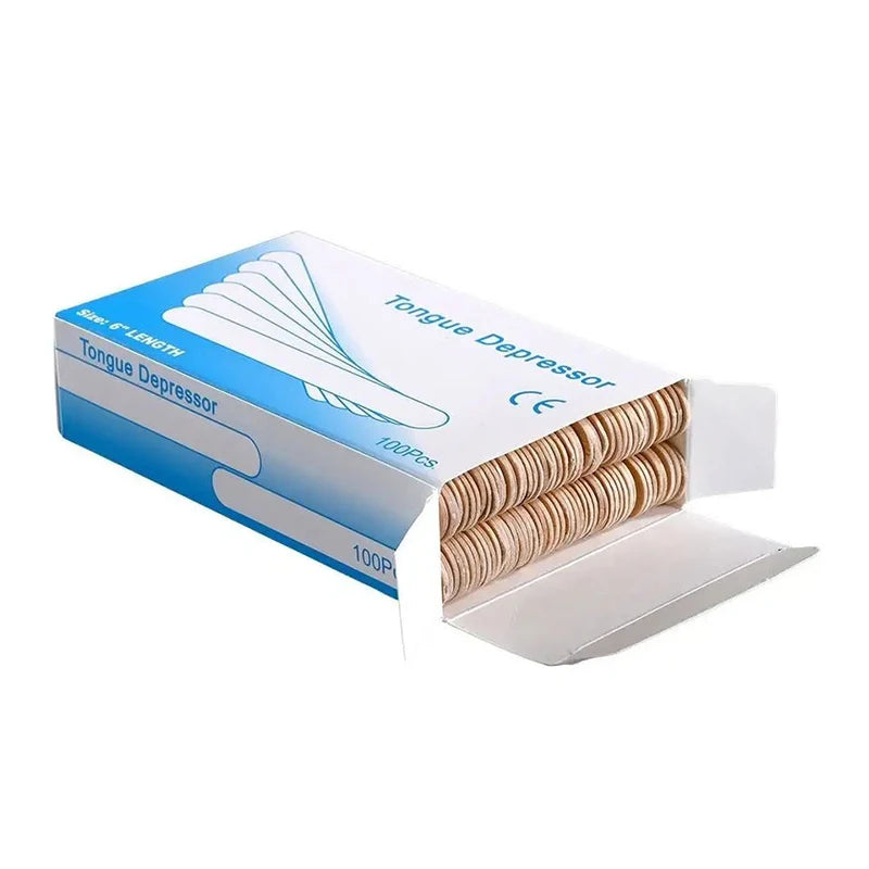 Iso9001 Certification Wooden Tongue Depressor 140mm X 19mm (100pcs) Nature Wooden Tongue Depressors