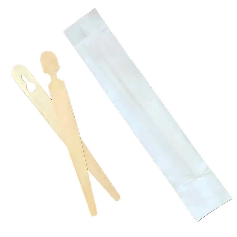Manufacturers Supply Wooden Clamps Bread Clamp Disposable Wood Clips Flat Children Chopsticks Cake Wooden Tongs