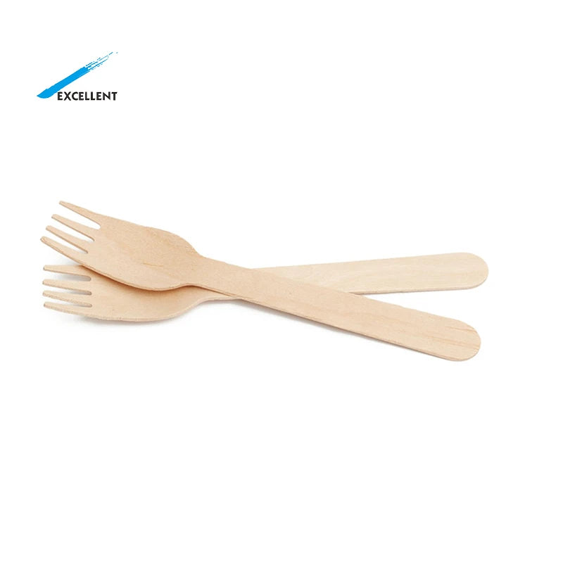 Party Restaurant Utensils Kitchenware Set Wooden Cutlery Disposable Cutlery Wooden Forks