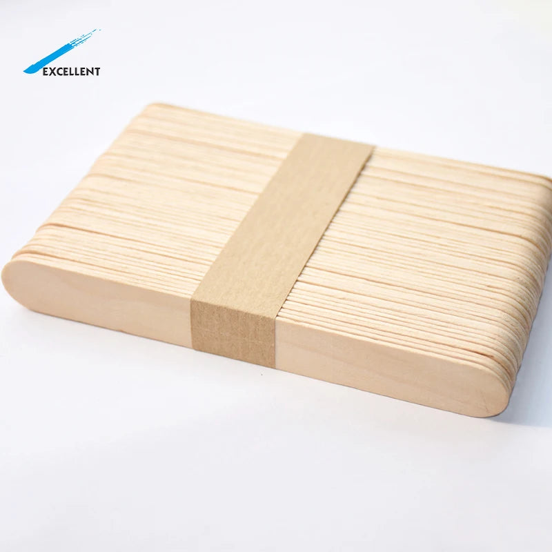 Factory Price Natural Wood Disposable Tongue Depressor Spatulas Sterile Wooden Tongue Depressor