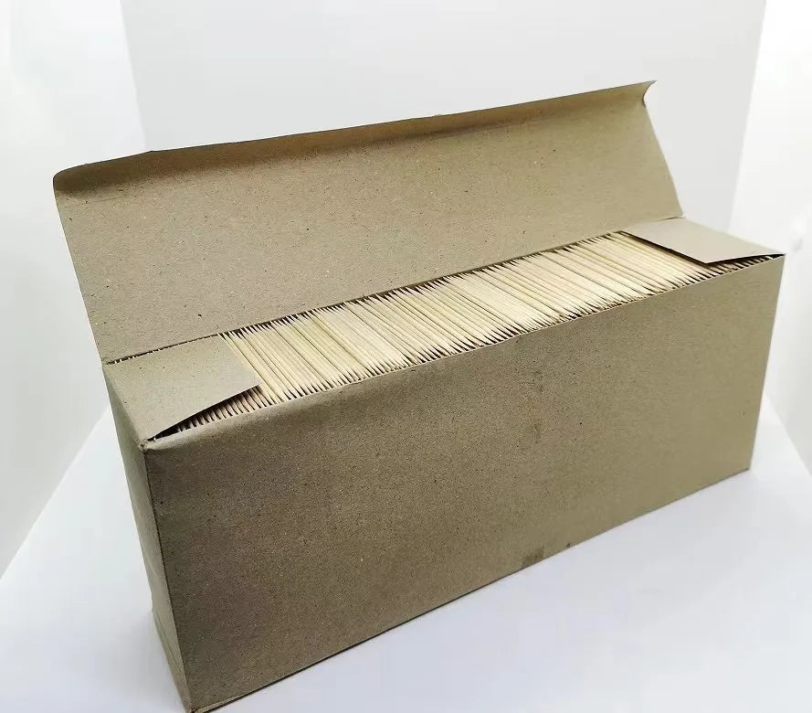 Factory Eco-Friendly Biodegradable Disposable Custom Japanese Style Wooden Toothpicks 6.5cm Party Appetizers Olive Fruit Display