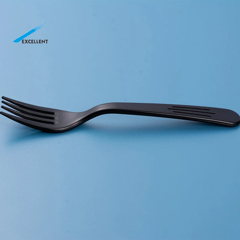 100% Biodegradable Flatware Compostable Heat Resistant Disposable PLA Knife Fork Spoon Cutlery