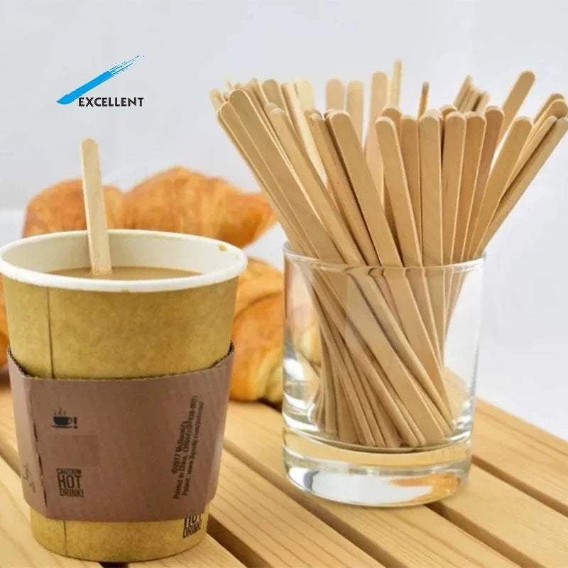 Chinese Supplier High Quality Factory Individually Wrapped Wooden Coffee Stir Stick for Coffee Shop
