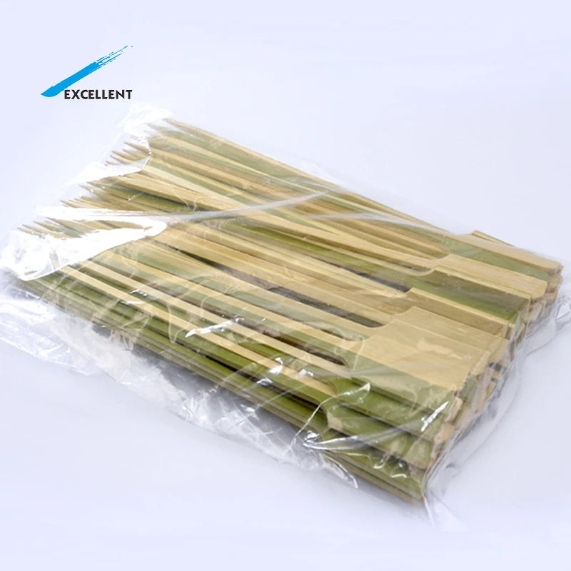 Factory Customization Bamboo Skewers Natural Bamboo Sticks Party Picks Bamboo Stick Skewer
