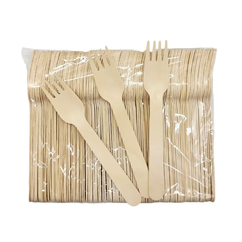 Eco-Friendly Fork Set Food Grade Cheap Disposable Wooden Fork Wholesale Wooden Cutlery Fork