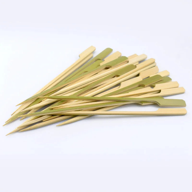 Factory Customization Bamboo Skewers Natural Bamboo Sticks Party Picks Bamboo Stick Skewer