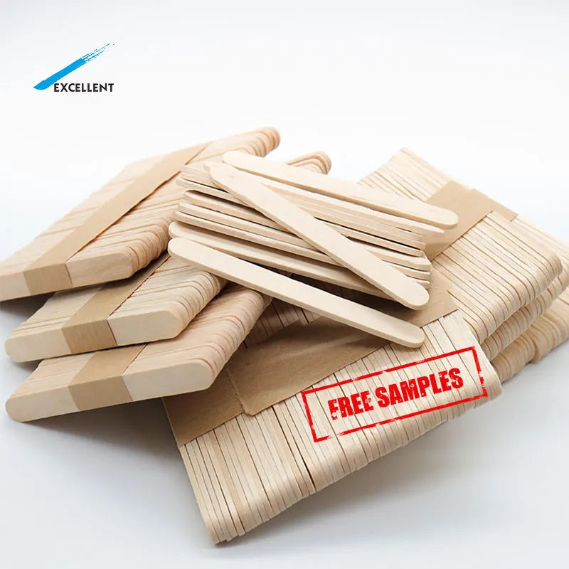 Wholesale New Style Eco Friendly Custom Packaging Birch Disposable Wooden Ice Cream Sticks for Sale