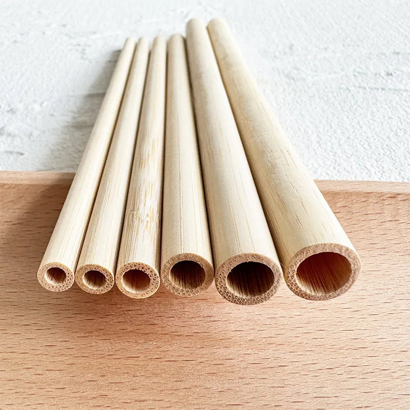 Free Samples Disposable Bamboo Straws for Parties Convenient and Sustainable Alternative to Plastic Coffee Straws
