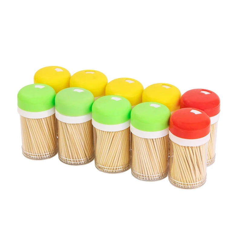 Factory Customization Wooden Toothpick in Bottle Wood Toothpick in Bulk Birch Wooden Toothpick