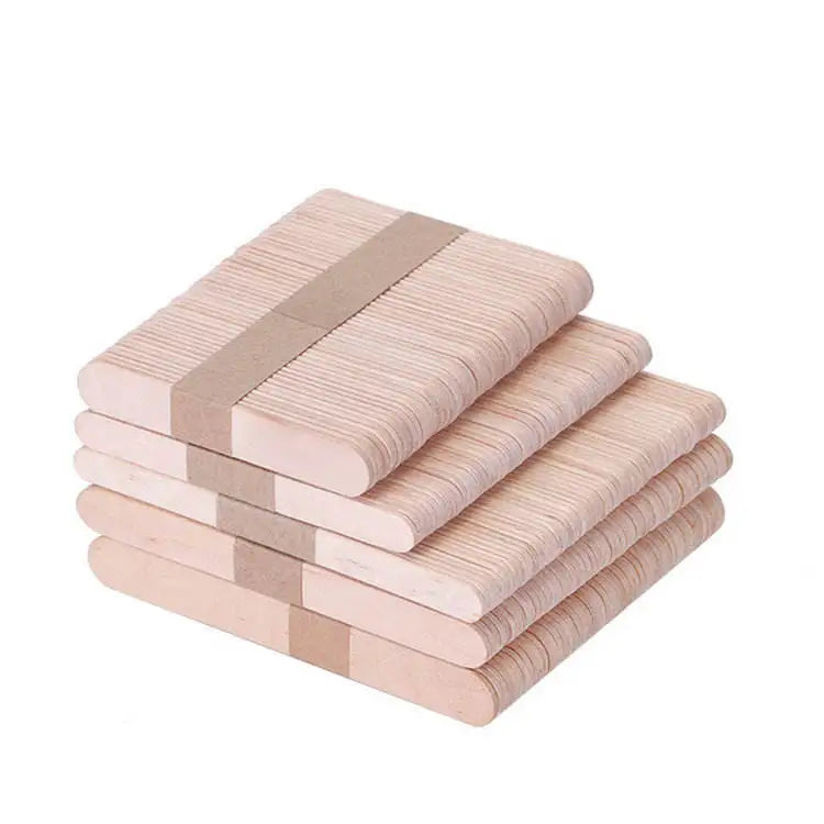 Biodegradable Disposable Wooden Tableware Wooden Ice Cream Stick With Custom Logo Printing for Dessert Natural Customizable