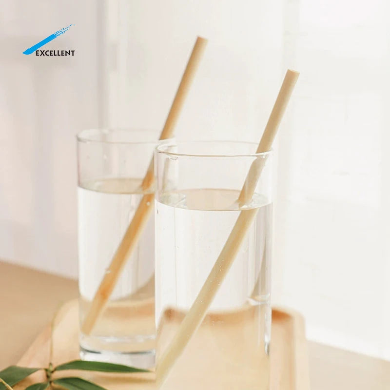 Hot Selling Reusable Disposable Biodegradable Natural Organic Eco Friendly Drinking Bamboo Straws for Home Restaurant