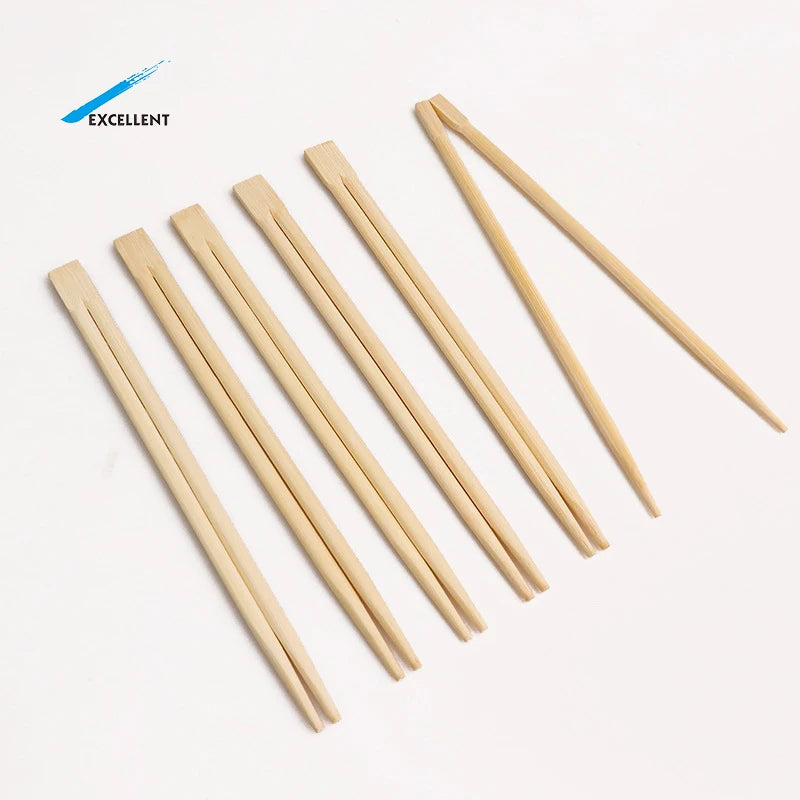 Disposable Bamboo Chopsticks Wholesale Eco Friendly Individual Package High Quality Cut Design Round Chopsticks