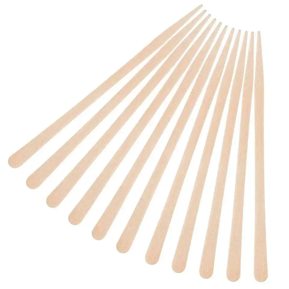 100Pcs/bag Eco-Friendly Handheld Waxing Sticks Smooth Face Eyebrows Wax Spatulas Disposable Wooden Hair Removal Applicator Body
