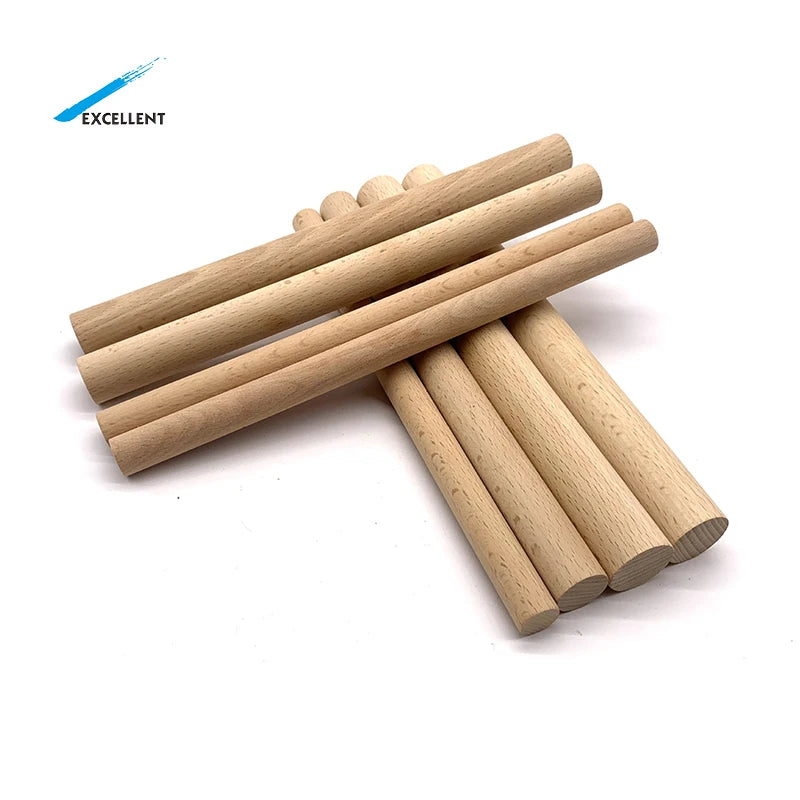 Factory Wholesale Polished Round Edge Wooden Ice Cream Stick Round Wooden Stick
