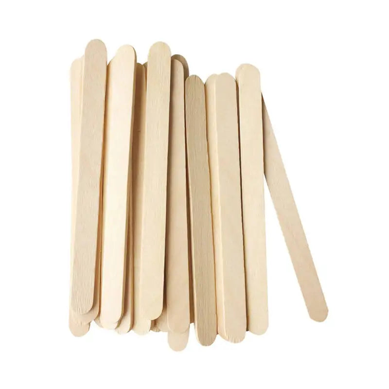 Wooden Ice Cream Tasting Sticks Natural Biodegradable Popsicle Stick Cutlery for Parties/Camping