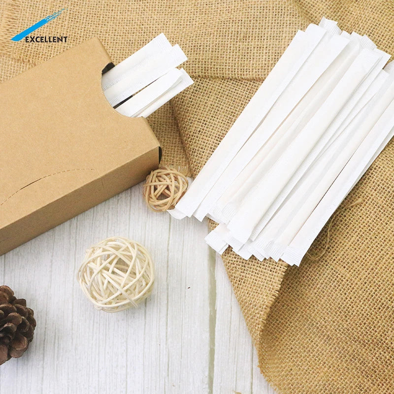 Individually Wrapped Disposable Wood Bamboo Tea and Coffee Stir Sticks Bamboo Coffee Stick Stirrer
