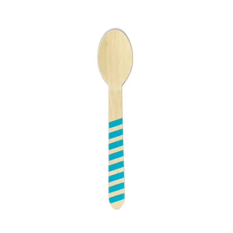 High Quality Natural Disposable Wooden Spoons Set with Great Grade Food Quality