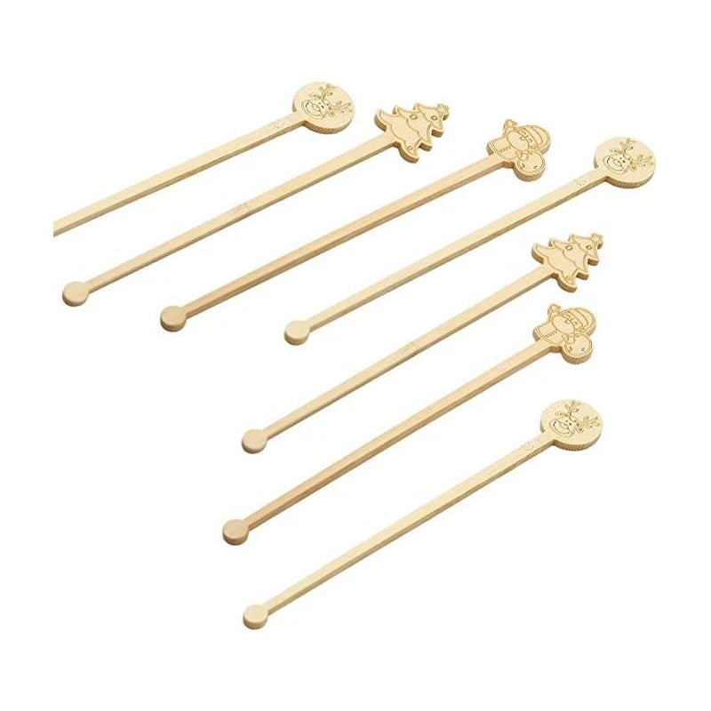 Customizable Size Bamboo Cafe Sticks Bamboo Sticks Coffee Stirrer Sticks Eco-Friendly Materials