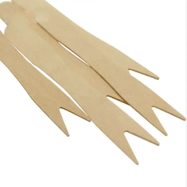 Factory 85mm Eco-friendly Biodegradable Disposable Wooden Chip Fork with High Quality Competitive Price Free Sample