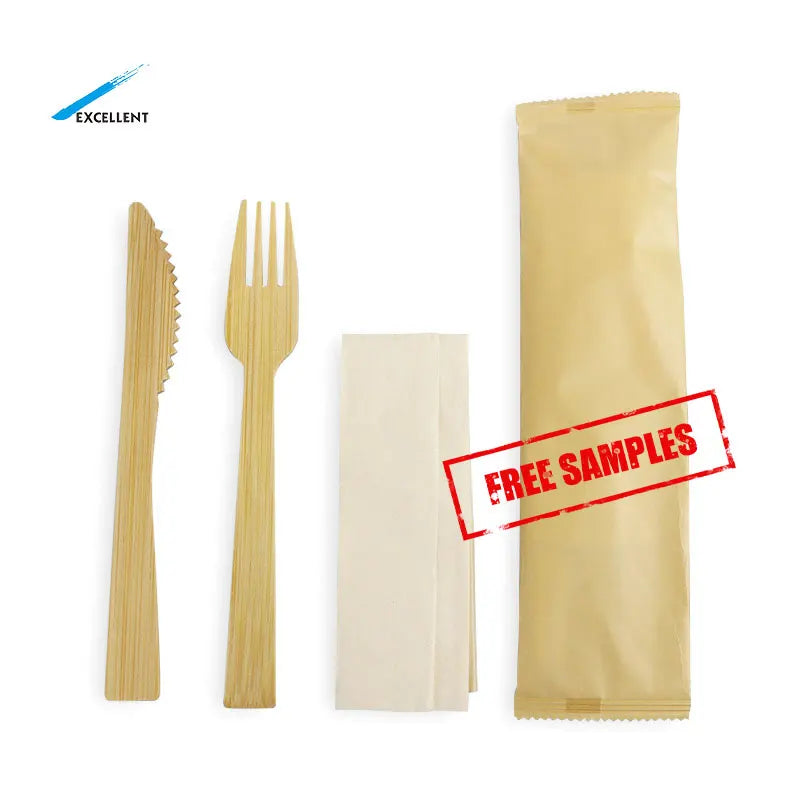 Cheap Price Custom Bamboo Set  Disposable Mini Bamboo Cutlery Manufacturer New Style Bamboo Knife Fork Spoons