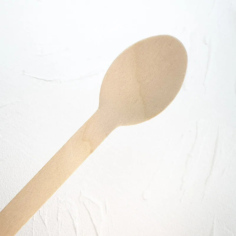 Eco-friendly Biodegradable Food Safe BPA Free Disposable Wooden Knife Fork Spoon Cutlery Set Free Sample Wholesale