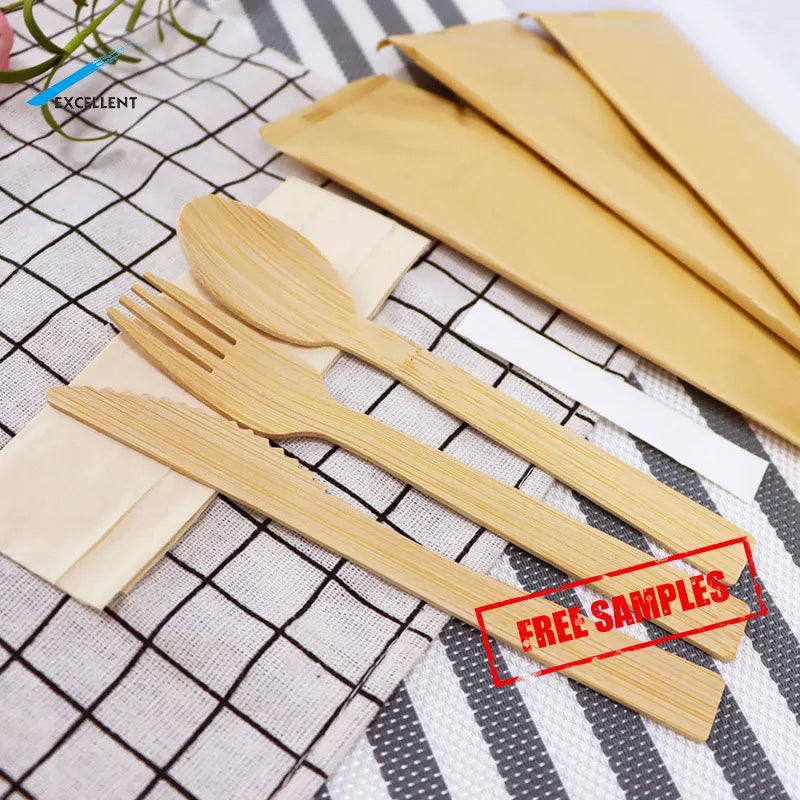 Free Samples  Disposable Bamboo Knife Bamboo Shaped Knife Disposable Bamboo Cutlery