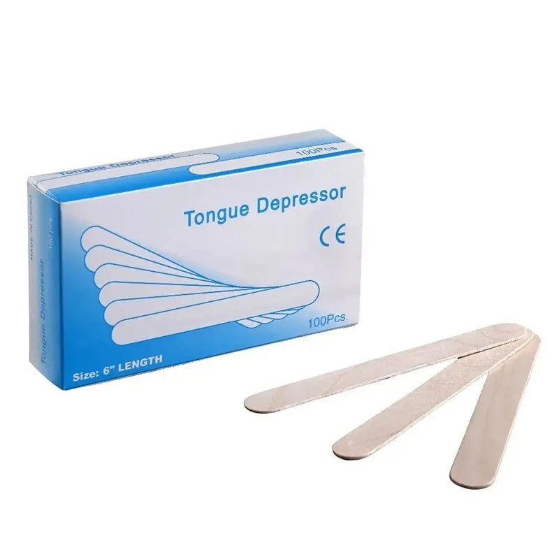 Iso9001 Certification Wooden Tongue Depressor 140mm X 19mm (100pcs) Nature Wooden Tongue Depressors