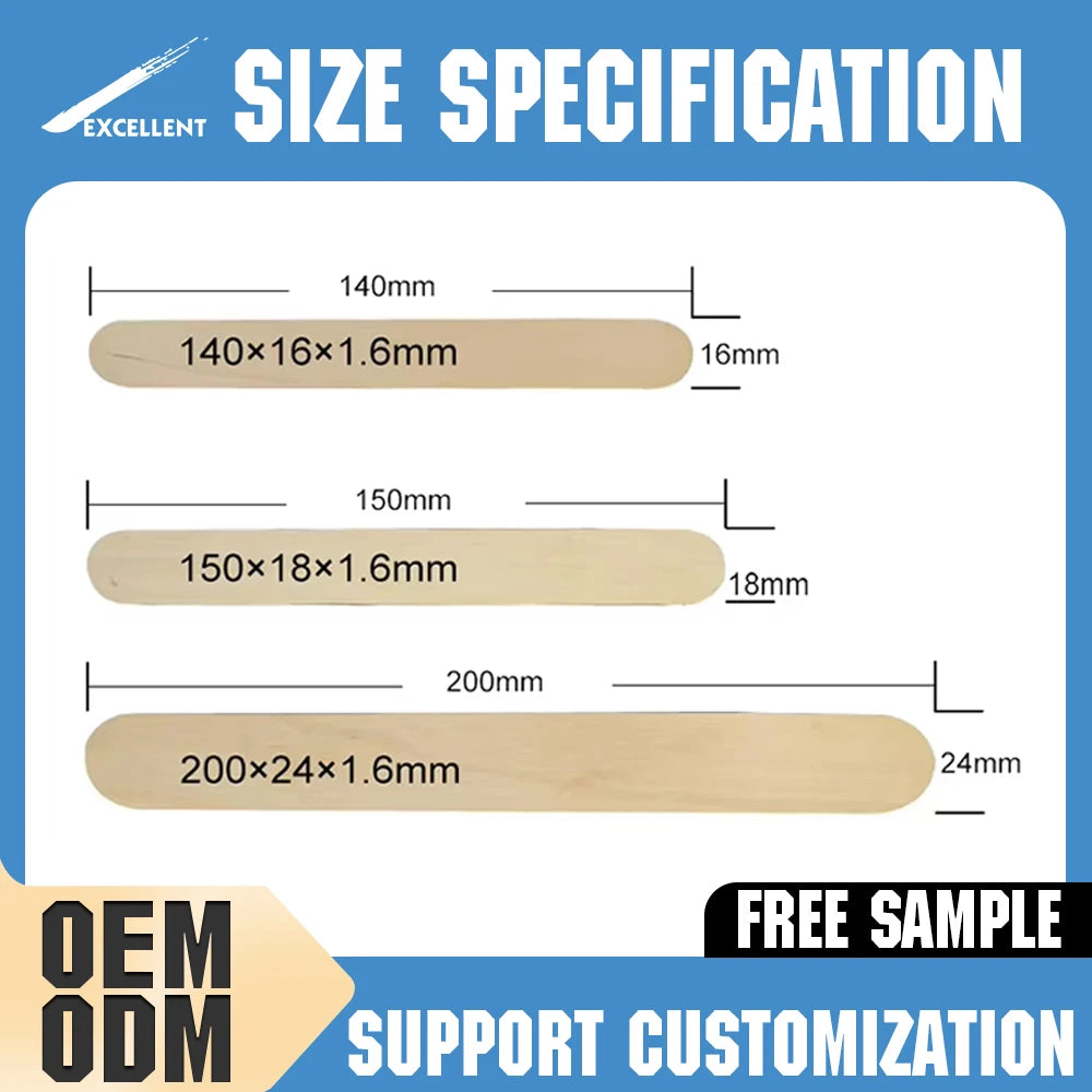 Manufacturer Wholesale China Wood Tongue Depressor High Quality Wooden Tongue Depressor