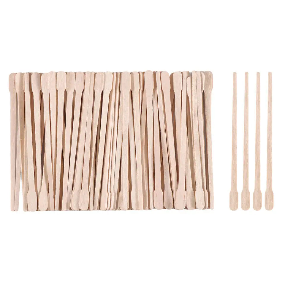 Disposable Eco-Friendly Handheld Wooden Waxing Stick 100pcs/Pack