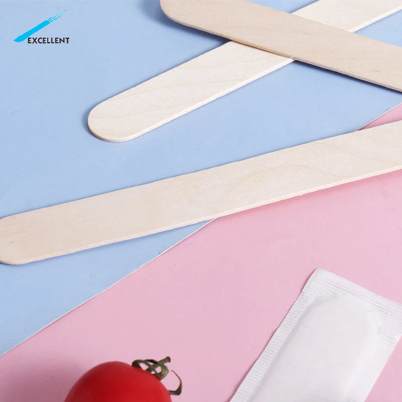 Iso9001 Certification Wooden Tongue Depressor 140mm X 19mm (100pcs) Nature Wooden Tongue Depressors