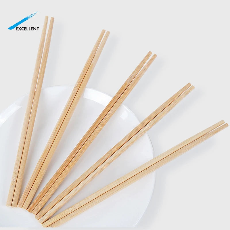 Natural Disposable Bulk Bamboo Chopsticks Custom Printed Individually Paper Wrapped Chopsticks Sushi Chopsticks