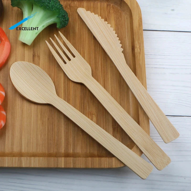 Special Price Bamboo Adult Cutlery Bamboo Spoon Fork Knife for Camping