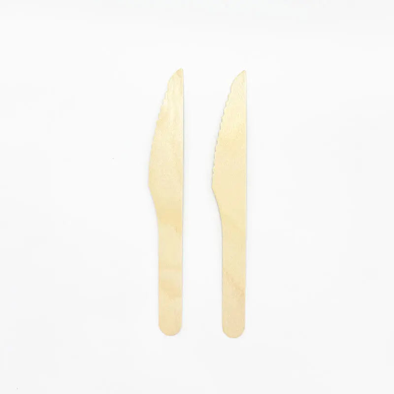 Cheap Price Degradable 165mm Eco Friendly Wooden Knife Disposable Biodegradable Wooden Tableware Disposable Wooden Knife