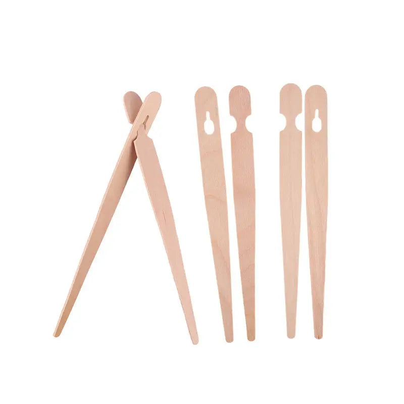 Manufacturers Supply Wooden Clamps Bread Clamp Disposable Wood Clips Flat Children Chopsticks Cake Wooden Tongs
