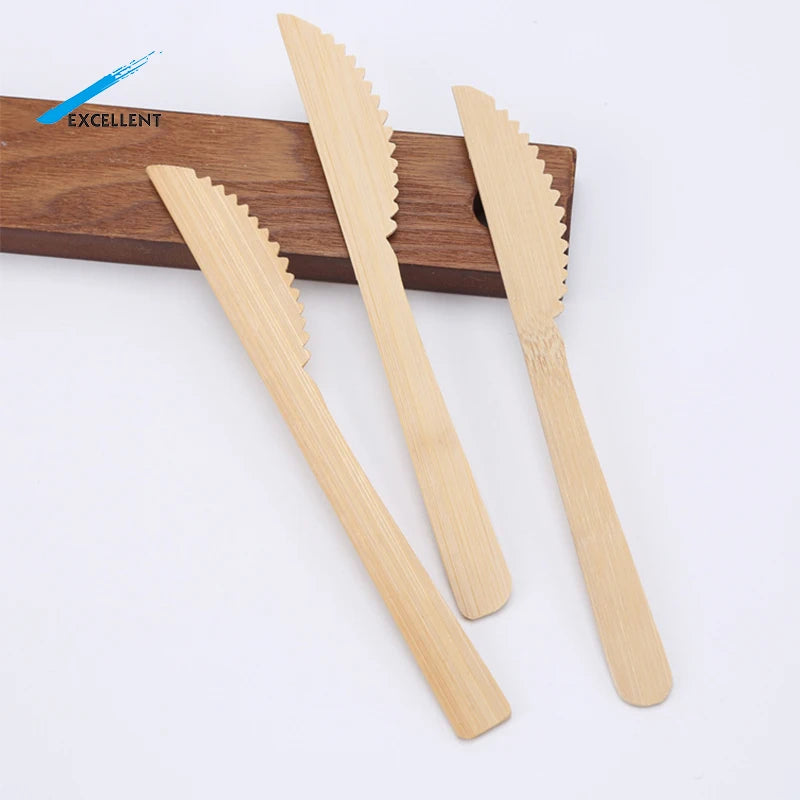 Good Quality Biodegradable Disposable Bamboo Spoon/forks/knives Bamboo Cutlery Set