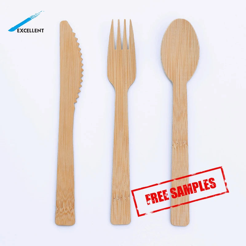 Free Samples  Disposable Bamboo Knife Bamboo Shaped Knife Disposable Bamboo Cutlery