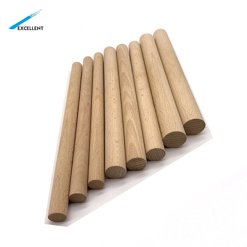 Factory Price Emballage Wood Stick Round Bar Round Wooden Candy Sticks Wooden Round Stick