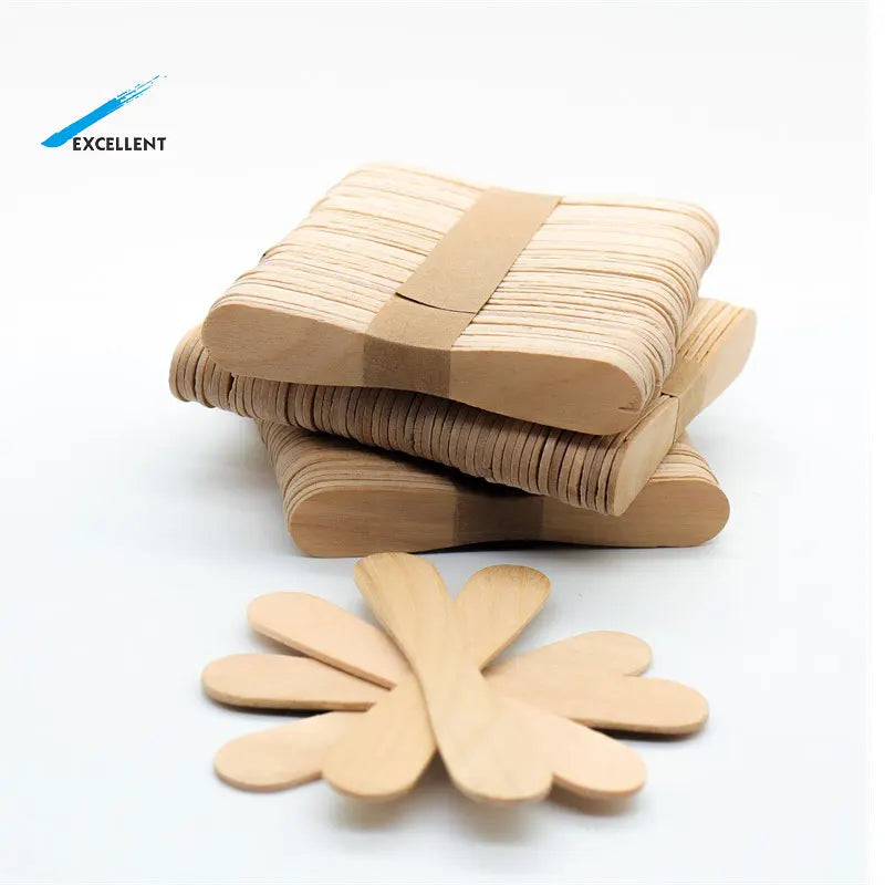 Disposable Biodegradable Birch Wood Food Grade Non Stick Wooden Ice Cream Stick Popsicle Sticks