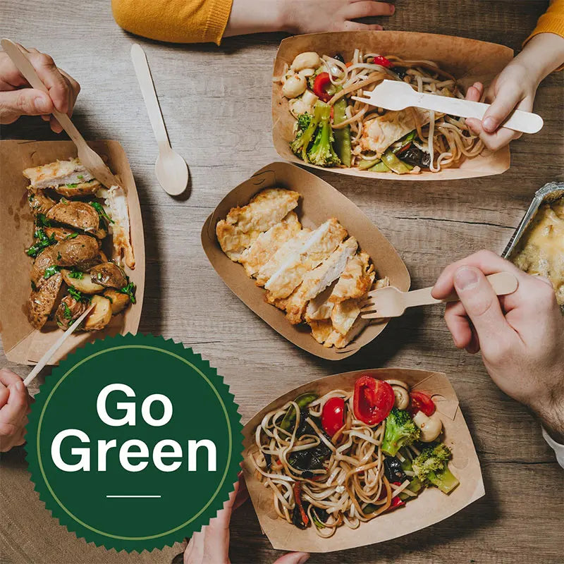 Biodegradable Party Supplies Birch Wood Tableware Disposable Wooden Spoon