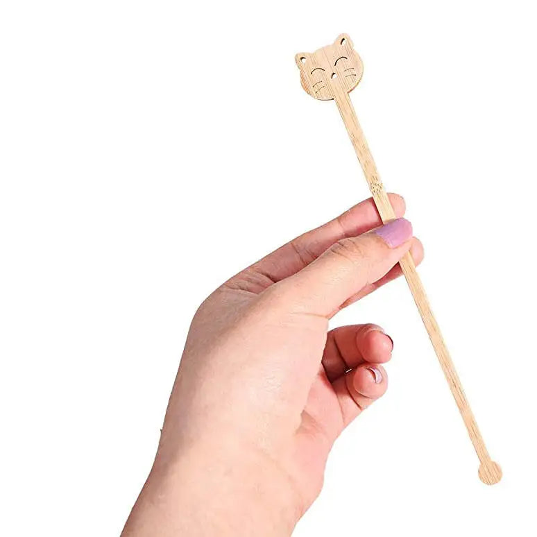 Customizable Size Bamboo Cafe Sticks Bamboo Sticks Coffee Stirrer Sticks Eco-Friendly Materials