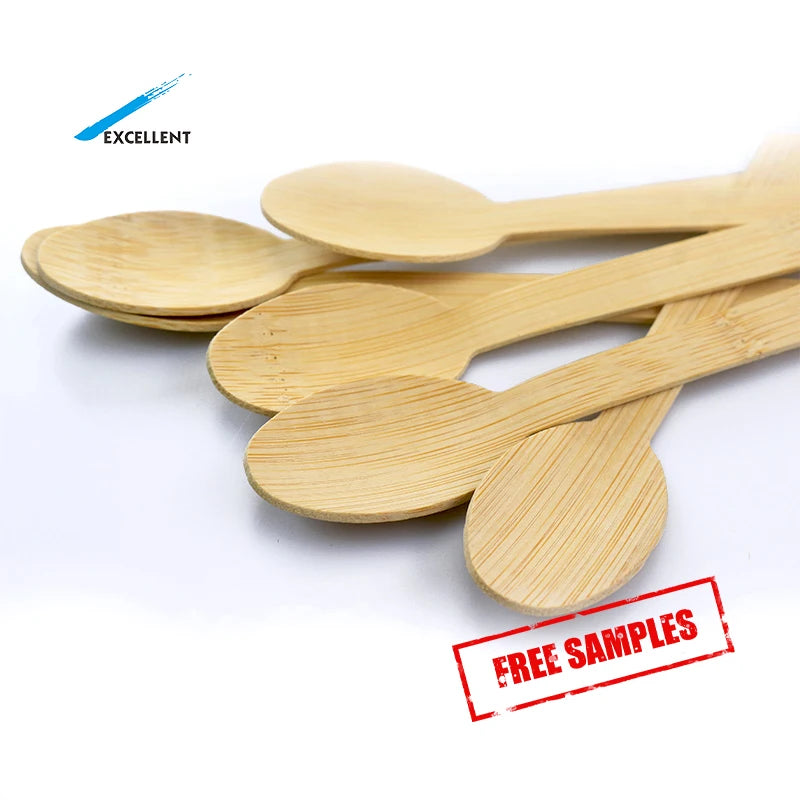 Discounted Price Bamboo Knife and Fork Spoon Bamboo Cutlery Disposable Bamboo Utensils Cutlery Set