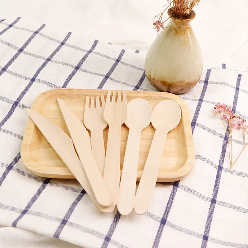 Cheap Price 160mm Eco Friendly Natural Birch 100% Biodegradable Disposable Wooden Forks