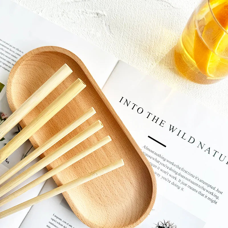 Hot Selling Bamboo Straws Disposable Biodegradable Natural Organic Eco Bamboo Drinking Straws