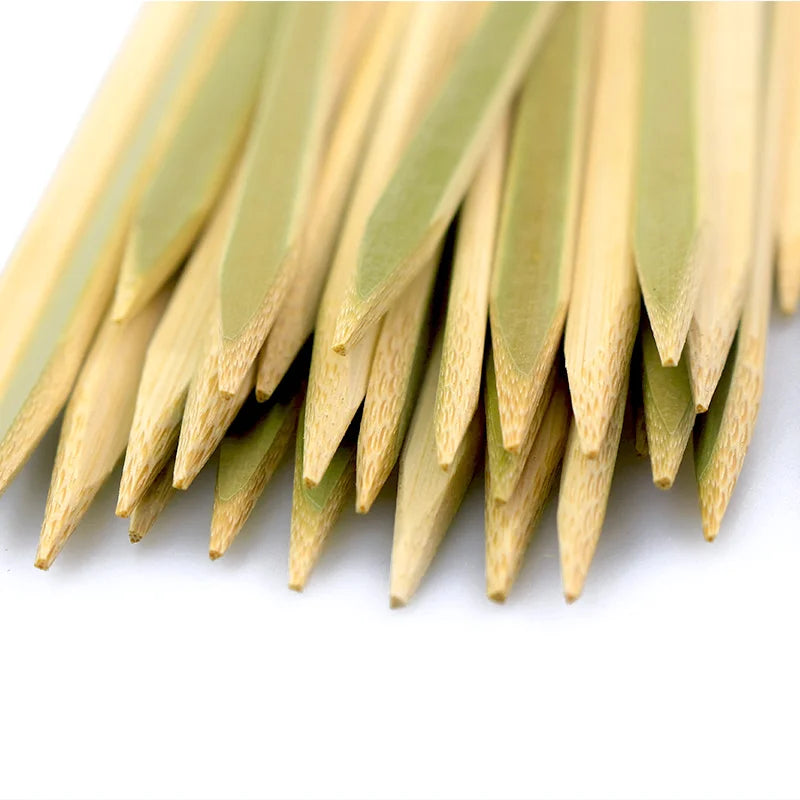Factory Customization Bamboo Skewers Natural Bamboo Sticks Party Picks Bamboo Stick Skewer