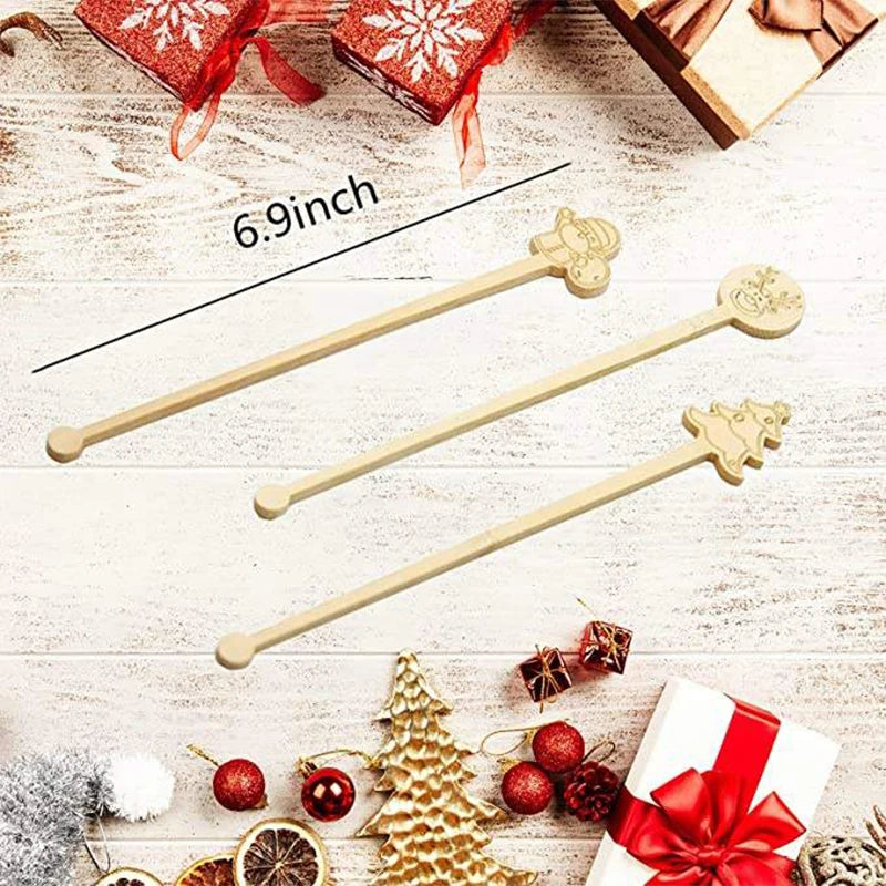 Biodegradable Wooden Coffee Stick Compostable Stick Bamboo Coffee Stirrers,Disposable Stir Sticks for Coffee Cocktail