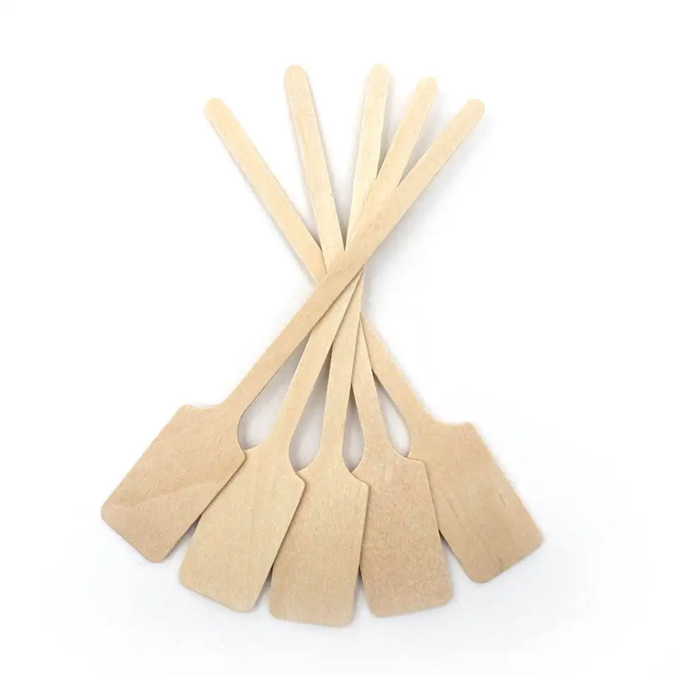 Wholesale Square Wooden Coffee Stirrers Disposable Biodegradable Eco-Friendly Custom Logo for Cafe Use